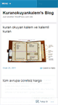 Mobile Screenshot of kuranokuyankalem.wordpress.com