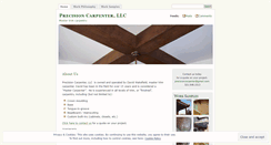 Desktop Screenshot of precisioncarpenter.wordpress.com