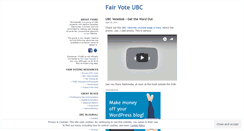 Desktop Screenshot of fairvoteubc.wordpress.com