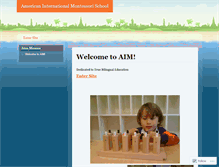 Tablet Screenshot of americanmontessori.wordpress.com