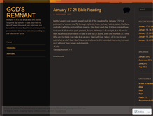 Tablet Screenshot of godsremnant.wordpress.com