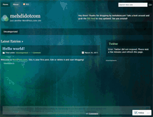Tablet Screenshot of mehdidotcom.wordpress.com