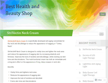 Tablet Screenshot of besthealthandbeautyshop.wordpress.com