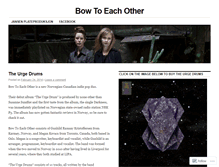 Tablet Screenshot of bowtoeachother.wordpress.com