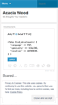 Mobile Screenshot of acaciawood.wordpress.com