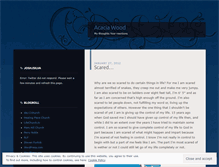 Tablet Screenshot of acaciawood.wordpress.com