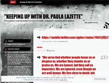 Tablet Screenshot of paulalazette914.wordpress.com