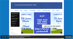 Desktop Screenshot of elearningyork.wordpress.com