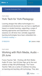 Mobile Screenshot of elearningyork.wordpress.com