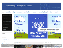 Tablet Screenshot of elearningyork.wordpress.com