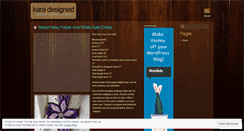 Desktop Screenshot of karadesigned.wordpress.com