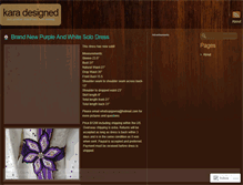 Tablet Screenshot of karadesigned.wordpress.com
