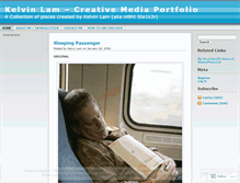 Tablet Screenshot of klamportfolio.wordpress.com