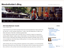 Tablet Screenshot of mandrelholder.wordpress.com