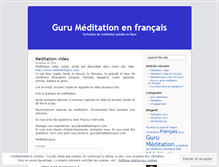 Tablet Screenshot of meditationfrench.wordpress.com