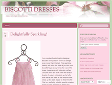 Tablet Screenshot of biscottidresses.wordpress.com