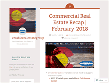 Tablet Screenshot of crosbierealestategroup.wordpress.com