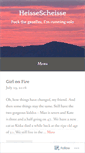 Mobile Screenshot of heissescheisse.wordpress.com