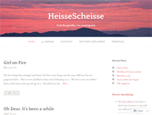 Tablet Screenshot of heissescheisse.wordpress.com