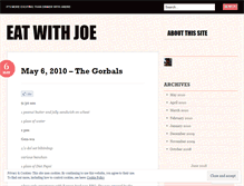 Tablet Screenshot of eatwithjoe.wordpress.com