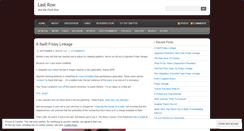 Desktop Screenshot of lastrow.wordpress.com