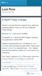 Mobile Screenshot of lastrow.wordpress.com