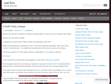 Tablet Screenshot of lastrow.wordpress.com