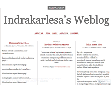 Tablet Screenshot of indrakarlesa.wordpress.com