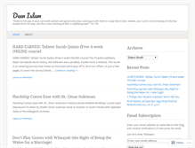 Tablet Screenshot of deenislam24.wordpress.com