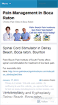 Mobile Screenshot of bocapainmanagement.wordpress.com