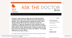 Desktop Screenshot of kidneyfoundation.wordpress.com