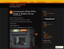 Tablet Screenshot of casaalbertogeneralbelgrano.wordpress.com