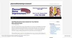 Desktop Screenshot of plannedhomeimprovement.wordpress.com