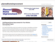 Tablet Screenshot of plannedhomeimprovement.wordpress.com