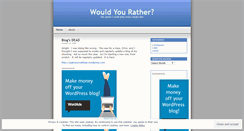 Desktop Screenshot of oneortheother.wordpress.com