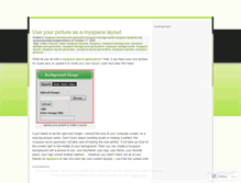 Tablet Screenshot of myspacebackgroundgenerators.wordpress.com