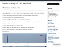 Tablet Screenshot of feeblemusings.wordpress.com