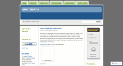 Desktop Screenshot of ankitbhatia.wordpress.com