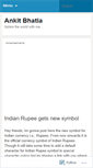 Mobile Screenshot of ankitbhatia.wordpress.com
