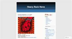 Desktop Screenshot of heavyrocknews.wordpress.com