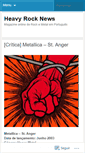 Mobile Screenshot of heavyrocknews.wordpress.com