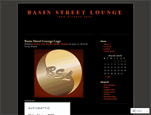 Tablet Screenshot of basinstreetlounge.wordpress.com