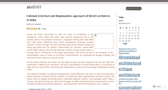 Desktop Screenshot of aks0101.wordpress.com