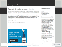 Tablet Screenshot of ideasqproducen.wordpress.com
