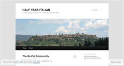 Desktop Screenshot of halfyearitalian.wordpress.com