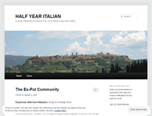 Tablet Screenshot of halfyearitalian.wordpress.com