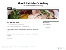 Tablet Screenshot of goodinthekitchen.wordpress.com