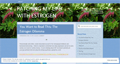 Desktop Screenshot of estrogenmyfriend.wordpress.com