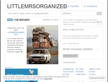 Tablet Screenshot of littlemrsorganized.wordpress.com