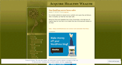 Desktop Screenshot of healthywealth.wordpress.com